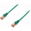 síťový kabel Digitus DK-1644-010/G patch, S-FTP, CAT 6, AWG 27/7, LSOH, 1m, zelený