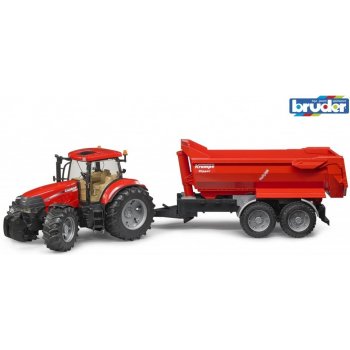 Bruder 3099 Traktor Case IH Puma CVX 230 se sklápěcím přívěsem Krampe