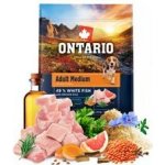 Ontario Adult Medium Fish & Brown Rice 12 kg – Zboží Dáma