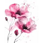 ti-flair Ubrousek 33x33cm Magnolie růžová akvarel – Hledejceny.cz