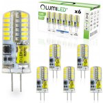 Lumiled 6x LED žárovka G4 CAPSULE 4W = 30W 380lm 6500K Studená bílá 360° – Hledejceny.cz