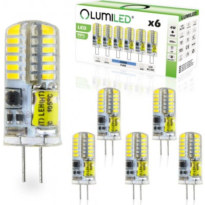 Lumiled 6x LED žárovka G4 CAPSULE 4W = 30W 380lm 6500K Studená bílá 360° – Hledejceny.cz