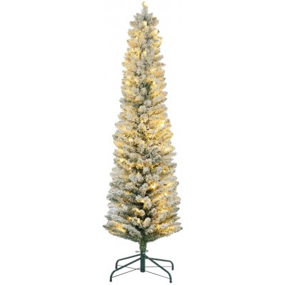 HOMCOM Umělý vánoční stromek 180 cm se 150 LED světly – Hledejceny.cz
