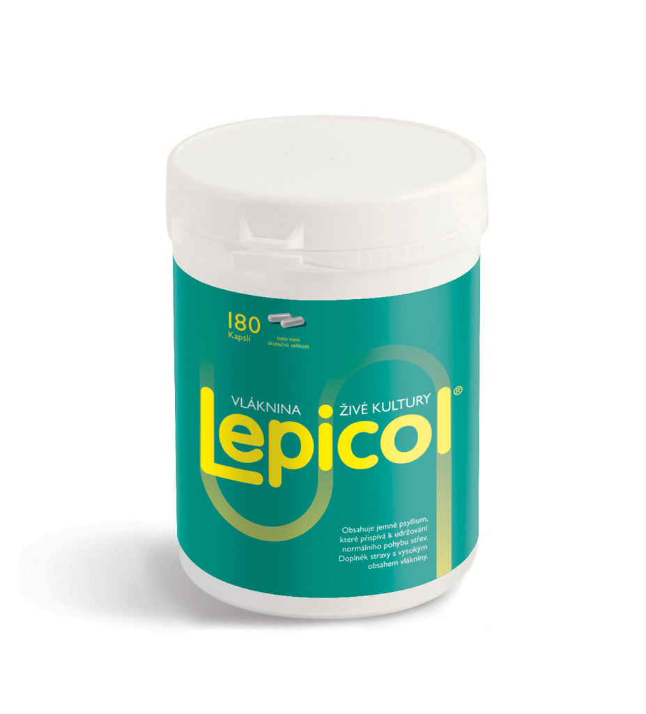 Probiotics International Lepicol pro zdravá střeva 180 kapslí