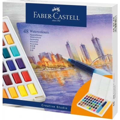 Faber Castell vodové barvy s paletou 48 ks – Hledejceny.cz