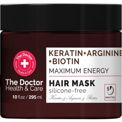 Energizující maska pro slabé a mastné vlasy The Doctor Keratin + Arginine + Biotin Mask - 295 ml – Hledejceny.cz