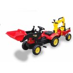 Tomido Šlapací traktor s nakladačem rypadlem a vlečkou – Zbozi.Blesk.cz