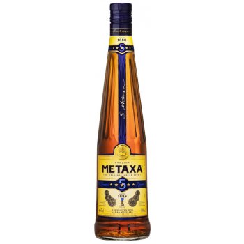 Metaxa 5* 38% 1 l (holá láhev)