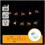 Aigostar B.V. Aigostar LED Vánoční řetěz 20xLED 3xAA 3,3m soby AI1303 – Hledejceny.cz
