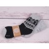 CNB Berlin Termo ponožky SADA 2 PÁRŮ DE 37800 teplé s vlnou černošedé s norským vzorem + šedé s vločkami