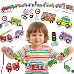 Viga Lacing Blocks Set provlékací hra auta – Zbozi.Blesk.cz