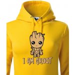 Canvas dámská mikina Groot z filmu Strážci galaxie 2 žlutá 0072 – Zbozi.Blesk.cz