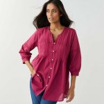 Jednobarevmá tunika se sámky a macramé švestková – Hledejceny.cz