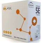 Solarix SXKD-5E-FTP-PE-SAM venkovní FTP, Cat5E, drát, PE, samonosný, cívka, 305m – Sleviste.cz