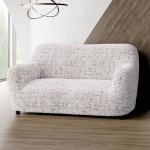 GA.I.CO bielastický potah na sedačku - dvojkřeslo Vittoria smetanový 120 - 160 cm – Sleviste.cz