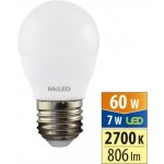 MCLED Žárovka LED 7W-60 E27 2700K 200° kapka ML-324.045.87.0 – Hledejceny.cz