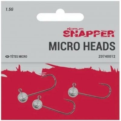 Korum Jigová hlava Snapper Micro Heads vel.4 5g 3 ks – Hledejceny.cz