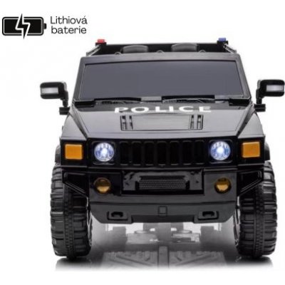 Eljet Dětské elektrické auto policie Ranger 4x4 černá – Zboží Mobilmania