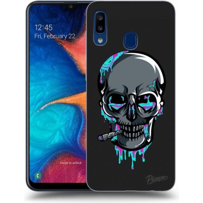 Pouzdro Picasee silikonové Samsung Galaxy A20e A202F - EARTH - Lebka 3.0 černé – Zbozi.Blesk.cz