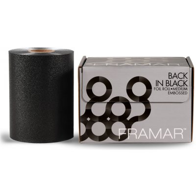 Framar Texturovaná fólie černá BACK IN BLACK role 97 m – Zboží Mobilmania