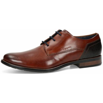 Bugatti pánské kožené společenské boty koňakové – Zboží Dáma