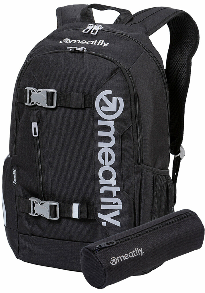 Meatfly Basejumper 22 l Black + penál ZDARMA