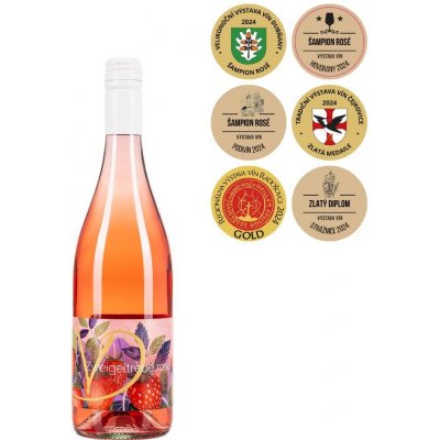 Víno Drábek Zweigeltrebe rosé 2023 10,5% 0,75 l (holá láhev)