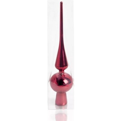 QX IMPEX KFT Vánoční ozdoba IRIS, špičková ozdoba, v PVC krabičce, lesklá, červená, 26 cm, 050437 – Hledejceny.cz