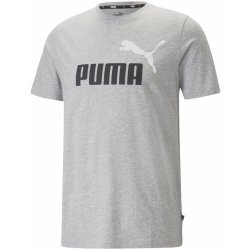 Puma pánské tričko ESS+ 2 COL LOGO Tee 58675904 Šedá