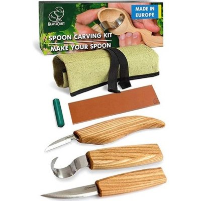 BeaverCraft řezbářská sada Wood Carving Tool Set for Spoon Carving – Zboží Mobilmania