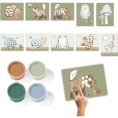 Little Dutch Kreativní sada malování prsty Forest Friends – Hledejceny.cz