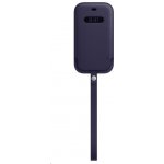 Apple iPhone 12 mini Leather Sleeve with MagSafe Deep Violet MK093ZM/A – Zboží Mobilmania