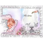Přání ke křtu (skládací, dívka) – Hledejceny.cz