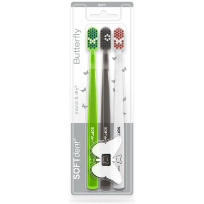 SOFTdent Butterfly Soft 3 ks – Sleviste.cz