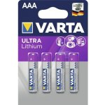 Varta Professional Lithium AAA 4ks 6103301404 – Sleviste.cz
