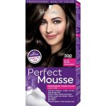 Schwarzkopf Perfect Mousse Permanent Color barva na vlasy 300 černohnědý – Zboží Mobilmania