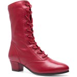 Rumpf Šněrovací kozačky s gumovou podrážkou 8940 červená – Zboží Dáma