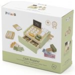 Viga Toys Dřevěná pokladna šedá a bílá – Zboží Mobilmania