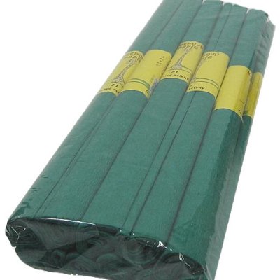Krepový papír 50x200cm tmavě zelený – Zboží Dáma