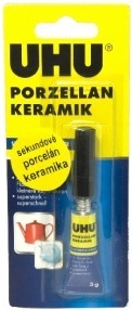 UHU Porzellan Keramik lepidlo na porcelán 3g od 62 Kč - Heureka.cz