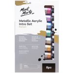 Mont Marte sada akrylových barev Metall 8 x 18ml, č. 8181 – Zboží Dáma