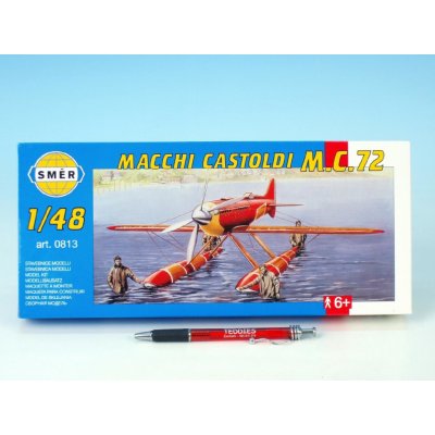 Směr model letadla Macchi Castoldi M.C.72 17 5x19 cm v krabici 31x13 5x3 5 cm 1:48