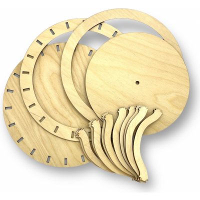 Chráněná dílna Dřevěný svět SADA pro vyplétaný košík - kruh 18 cm - výška 10 cm – Zboží Mobilmania