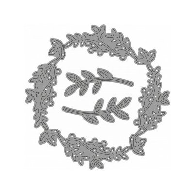 Wiler Vyřezávací šablona Věneček s větvičkami – Zboží Dáma