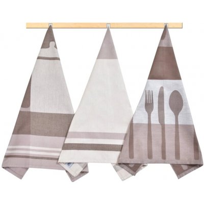 Bellatex 50 x 70 cm 3 ks Hnědá Béžová Bílá – Sleviste.cz