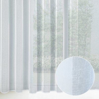 Krešovaný voál bílý bez olůvka ZAC-013 výška 280 cm Pouze metráž – Hledejceny.cz
