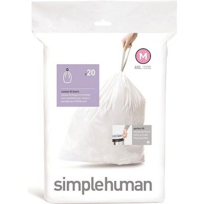 Simplehuman Sáčky 45 L typ M zatahovací 20ks v balení 30µm – Zboží Mobilmania