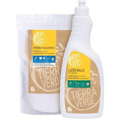 Tierra Verde prášek do myčky 1 kg + Leštidlo do myčky 750 ml – Zboží Mobilmania