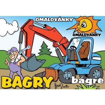 Omalovánky A5 Bagry