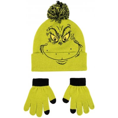 Cerdá Sada čepice a rukavice žlutá Grinch – Sleviste.cz